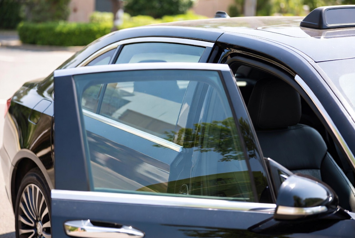 Premium executive vehicle exterior with sleek finish
