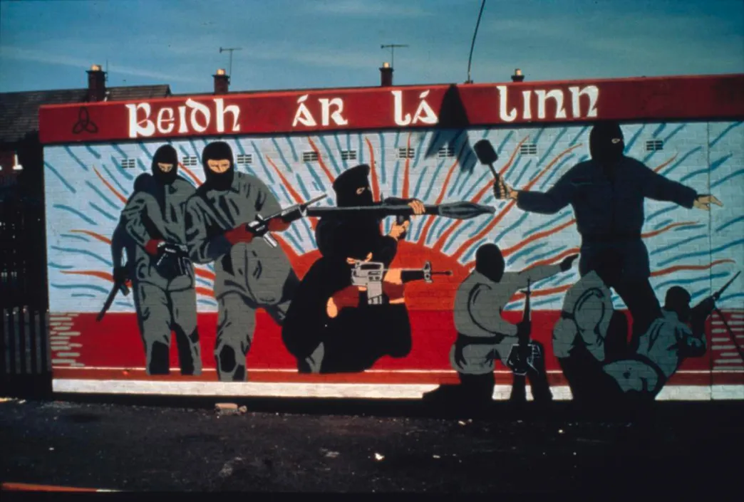 Belfast political mural — a distinctive feature of the Black Taxi Tour experience